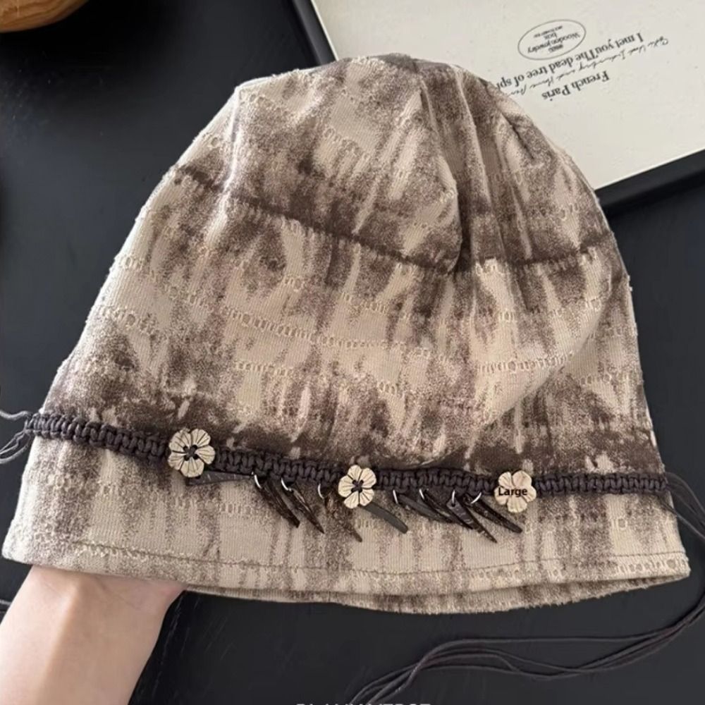 Vintage Fashion Bloggers - Lässige Retro-Mütze im Ethno-Stil mit Quasten,