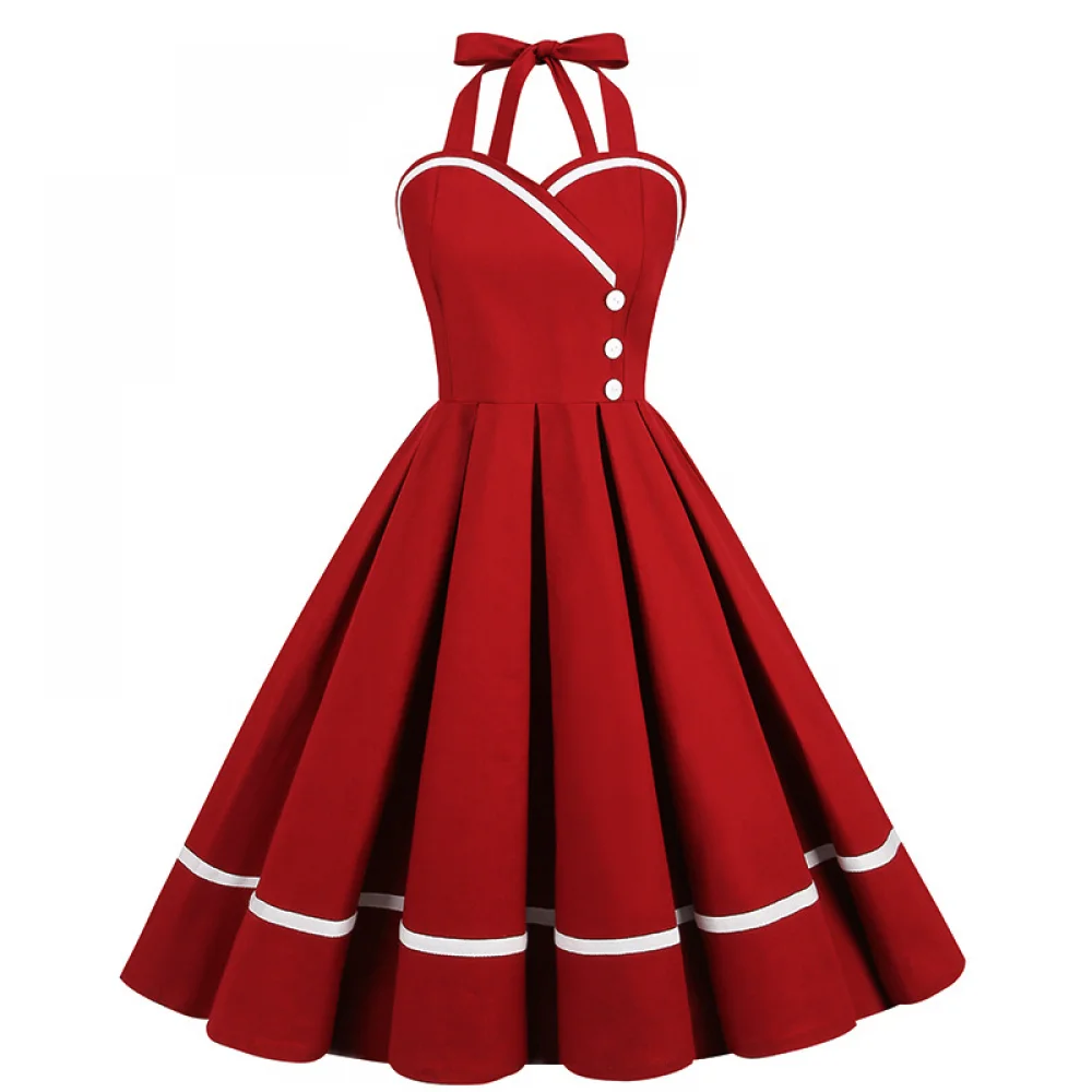 Vintage Fashion Dress - Halloween 50er 60er 80er Retro Kleid