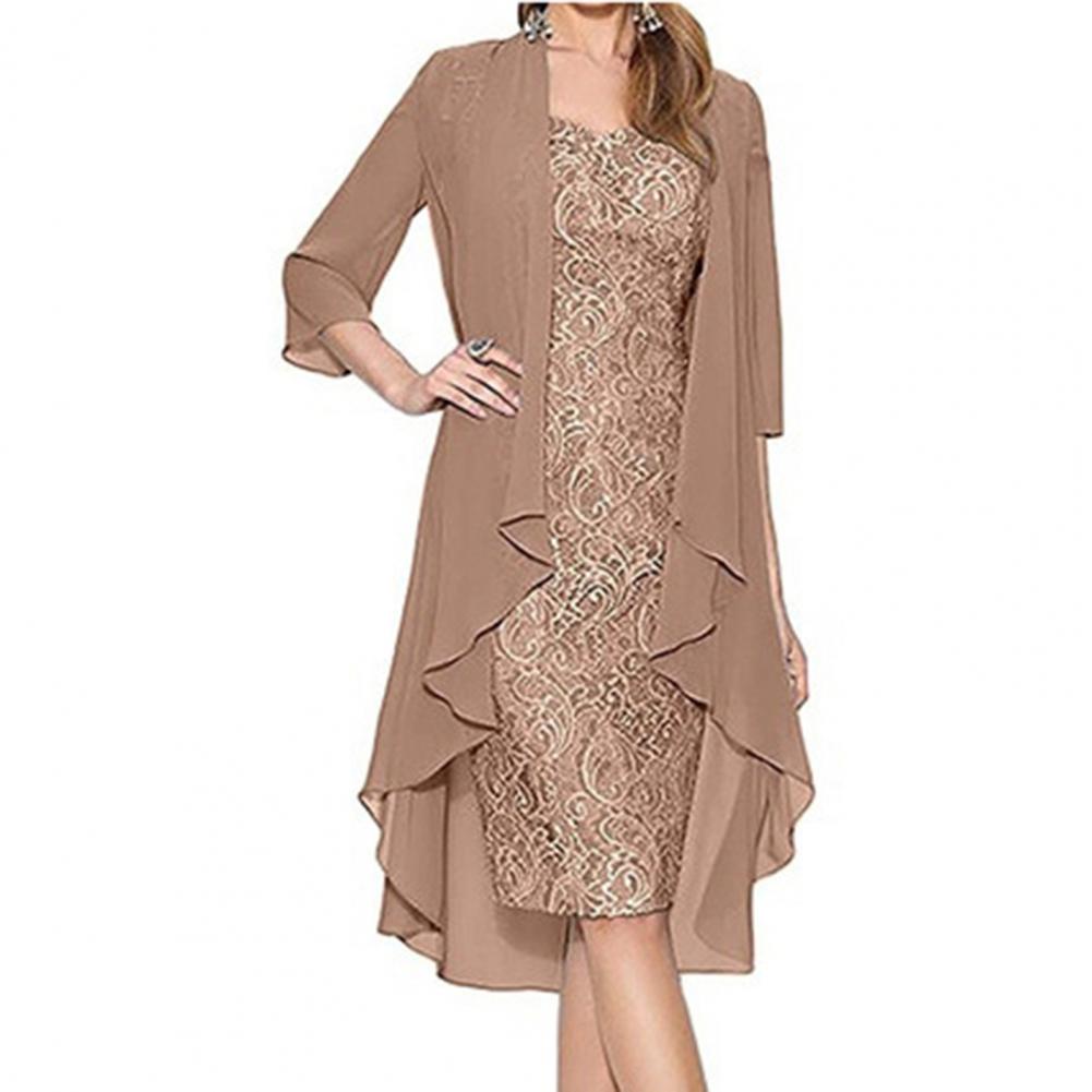 Vintage Fashion Knitwear - Formales Kleid Set Damen Outfit Elegantes