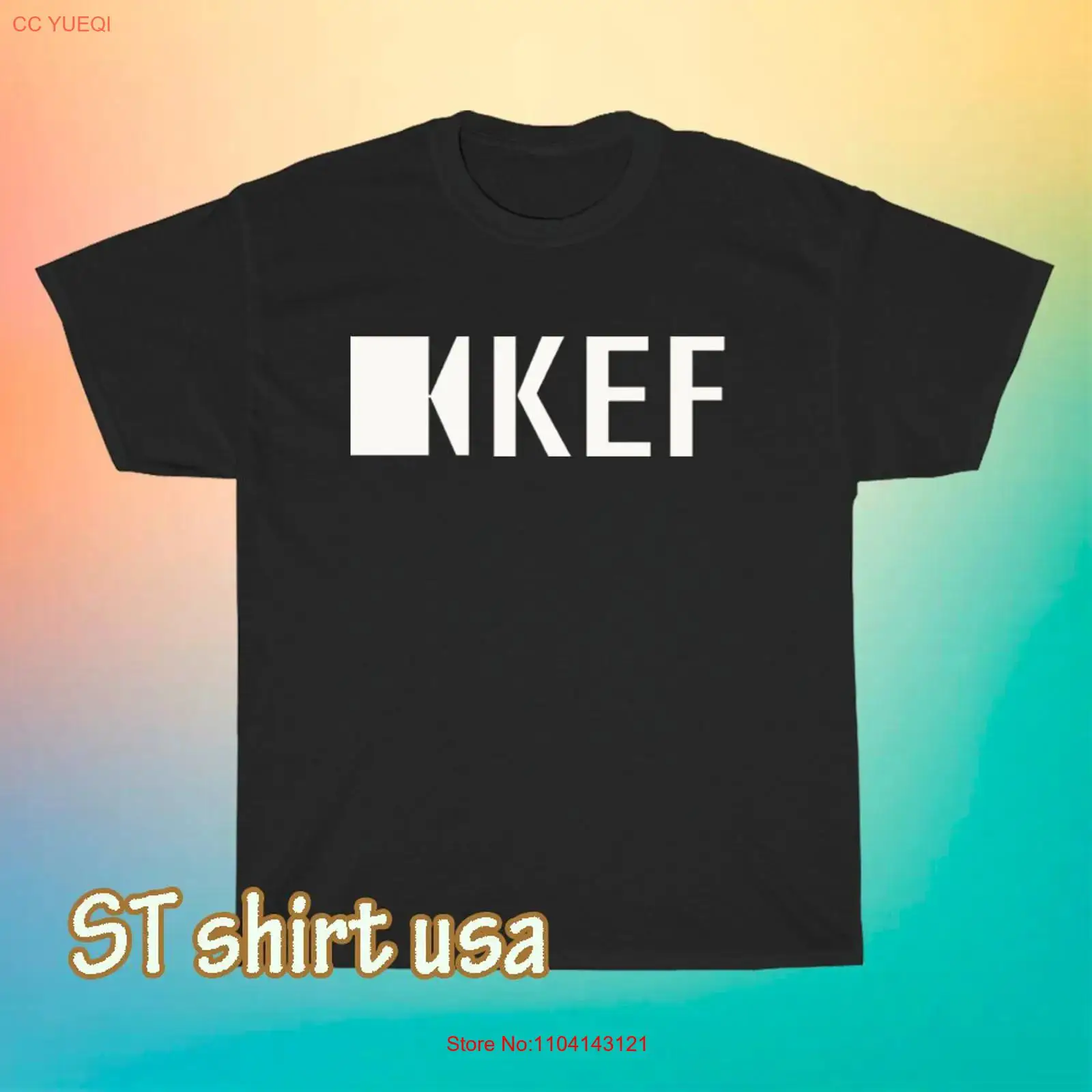 Vintage Fashion Logos - Neues KEF Subwoofer-Lautsprecher-Logo-T-Shirt, lustig, Größe S