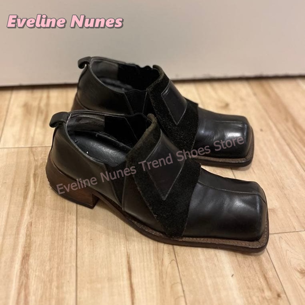 Vintage Fashion Dress - Damen Retro Quadratische Zehenpartie Mode Pumps