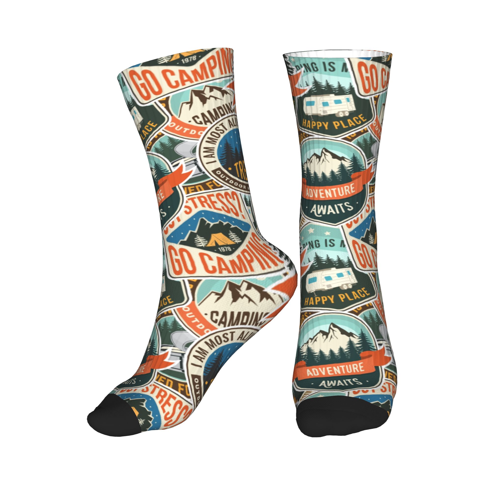 Vintage Fashion Dress - Modische Herren-Socken im Vintage-Stil mit Mountain