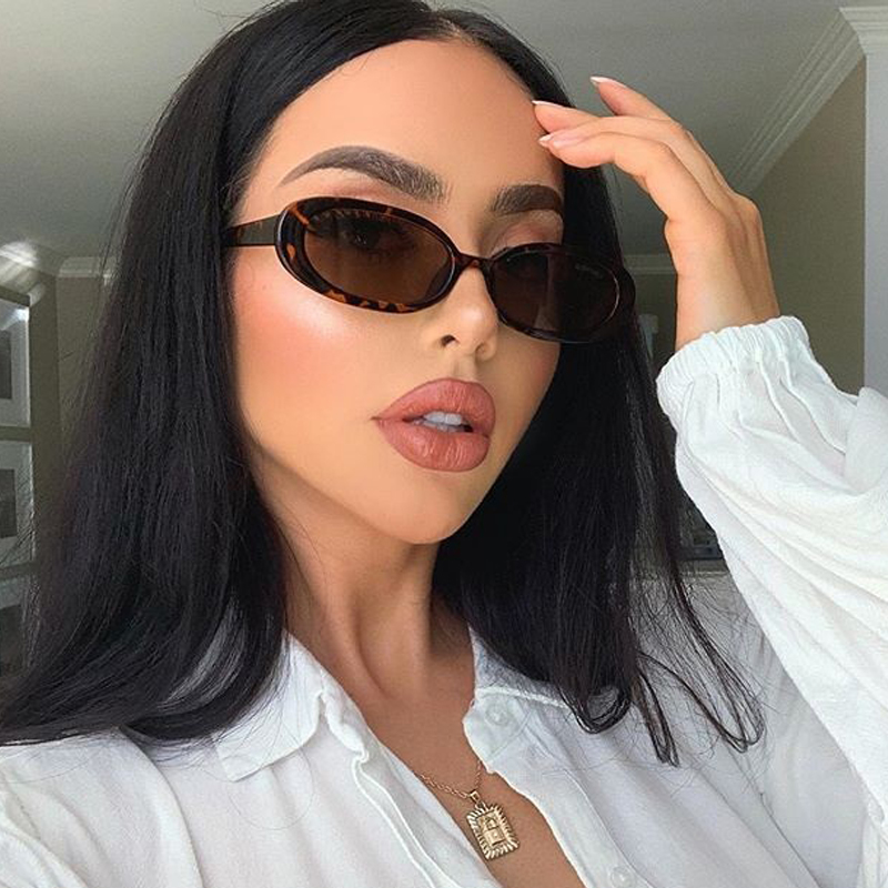Vintage Fashion Female - Neue Ovale Vintage-Sonnenbrille für Damen, Modische
