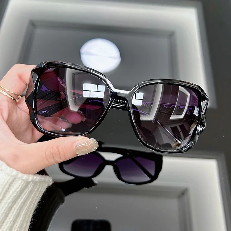 Vintage Fashion Female - Vintage Oversized Sonnenbrille Damen Marken-Retro-Sonnenbrille mit