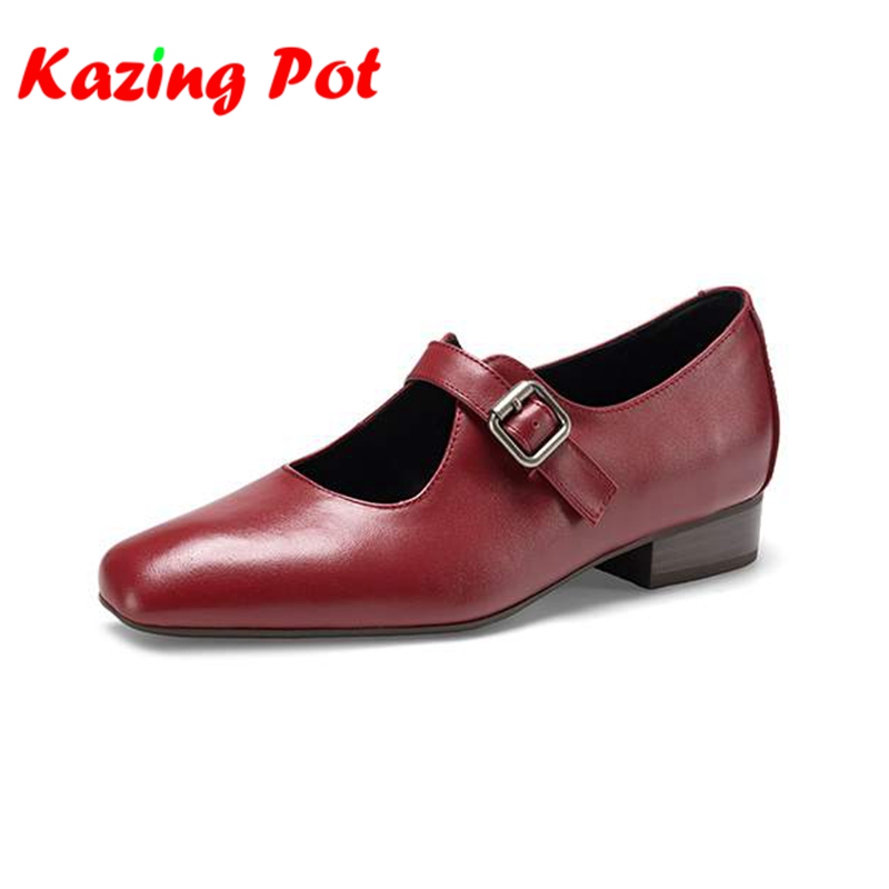 Vintage Fashion Dress - Krazing Pot Damen-Pumps aus Vollnarbenleder mit
