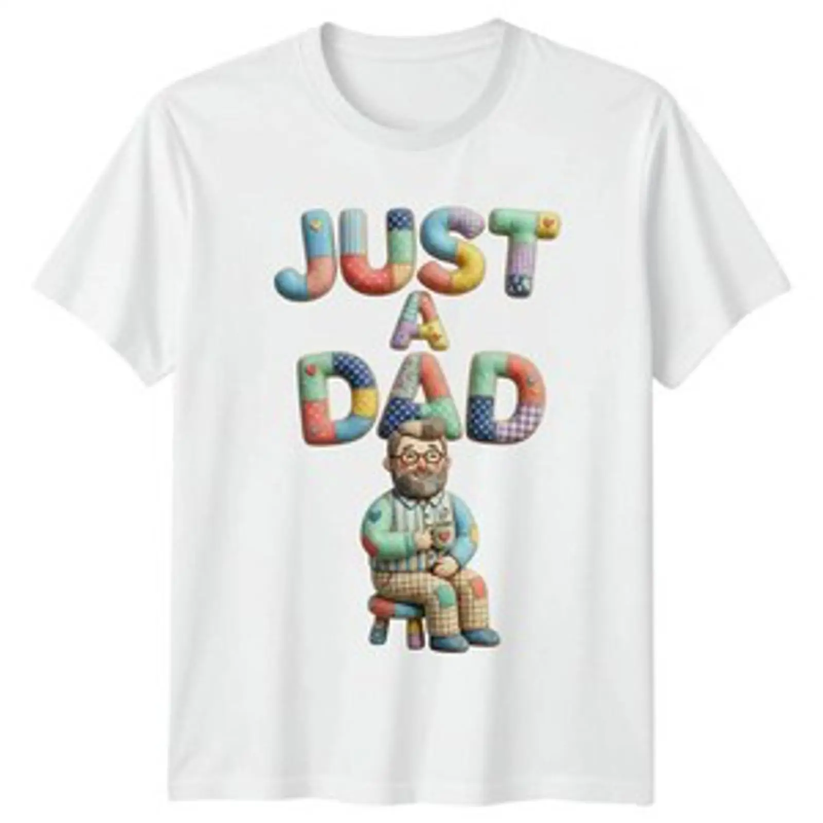 Vintage Fashion Herren - Just A Dad Herren-T-Shirt, Vatertag, Vaterschaftsgeschenk
