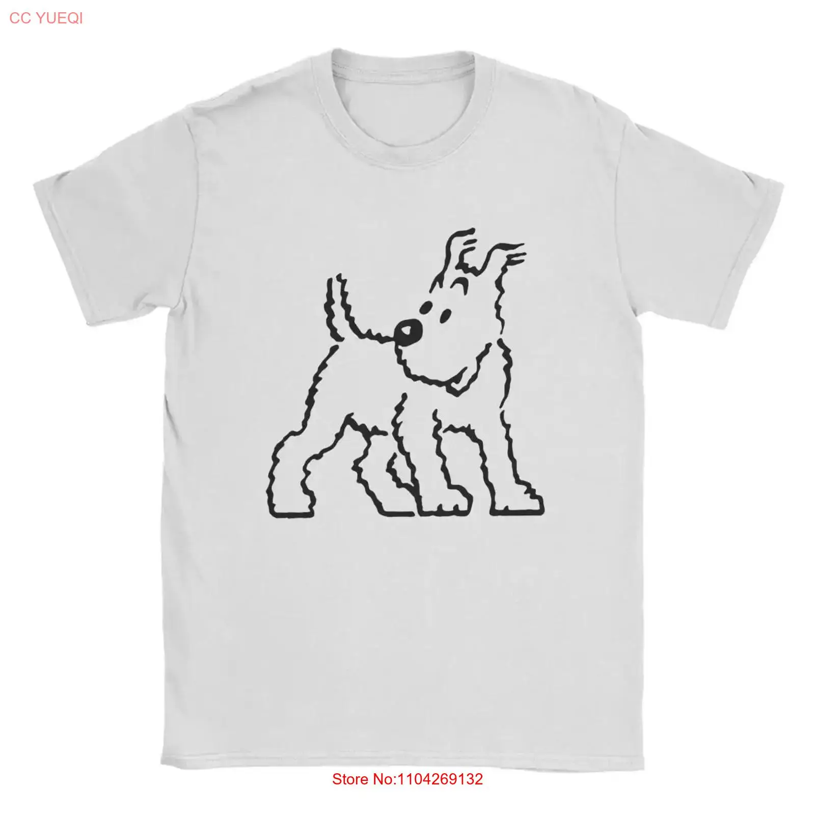 Vintage Fashion Knitwear - Snowy Dog Captain Haddock T-Shirt für