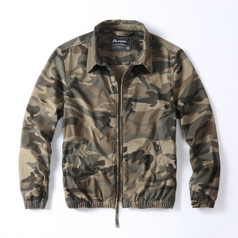Vintage Windbreaker Nylon - Männer Vintage Camouflage Jacke Outwear Locker