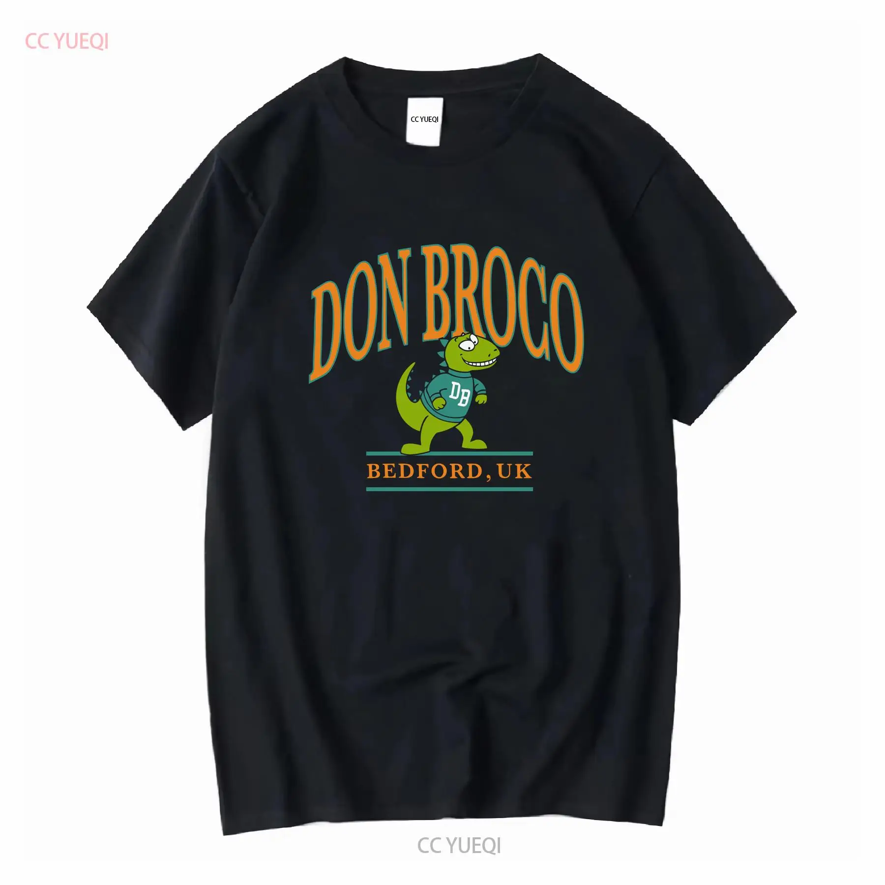 Vintage Fashion Knitwear - Don Broco Bedford Dinosaurier-T-Shirt, Vintage-Stil, gewaschene