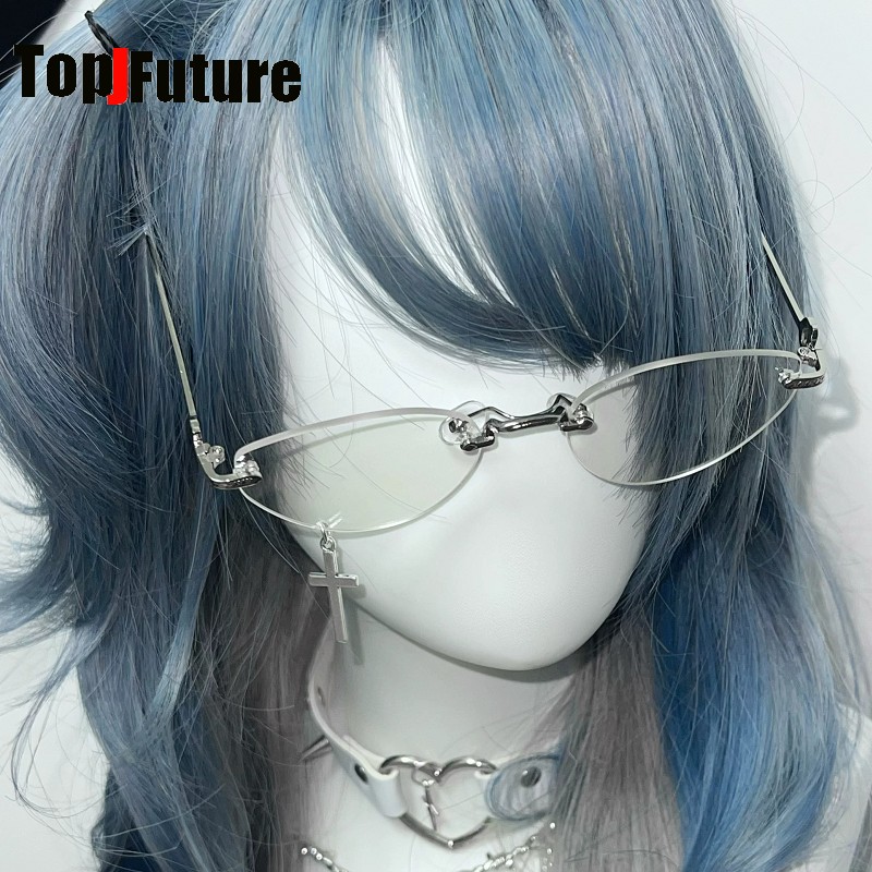 Vintage Fashion Y2K - Y2K Girl Alternative Subkultur Minimalistische Randlose