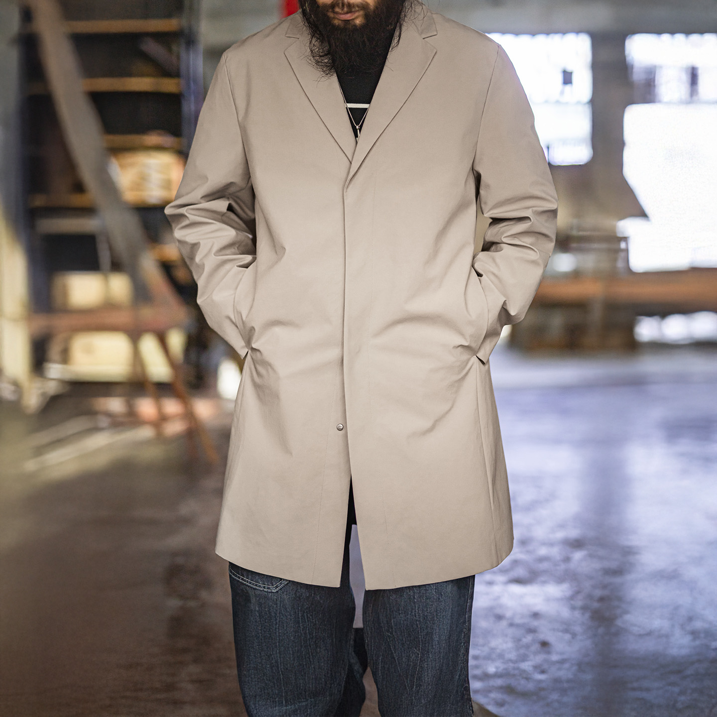Maden Herren-Trenchcoat im bri – Vintage Windbreaker Nylon Bewertung und Preis