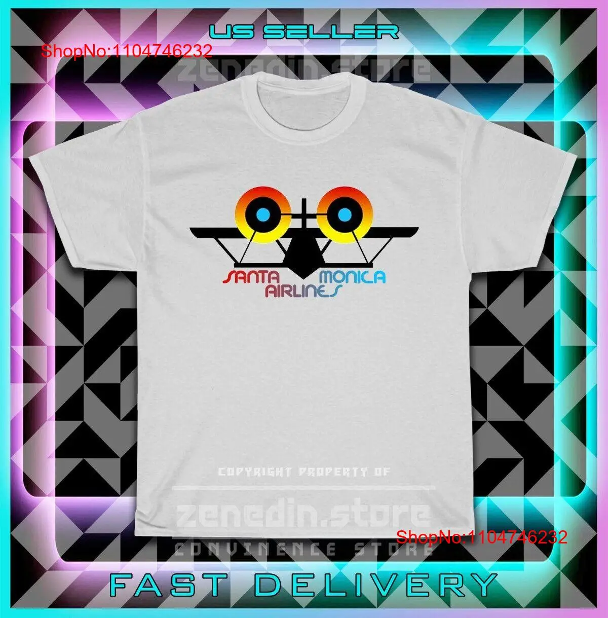 Neue Heiße Santa Monica Airlin – Vintage Fashion Logos Bewertung und Preis