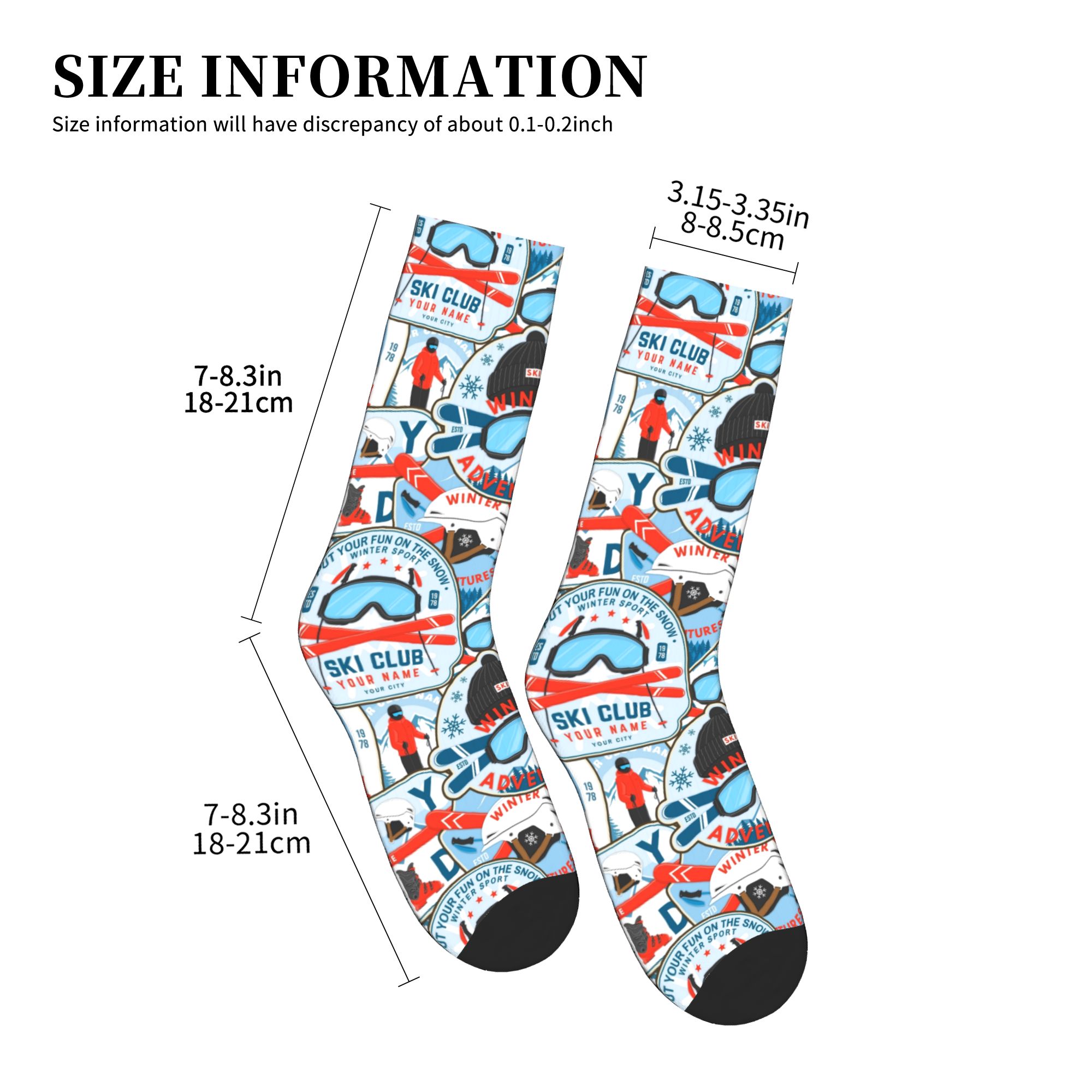 Vintage Red Blue Ski Club Sock – Vintage Fashion Dress Bewertung und Preis