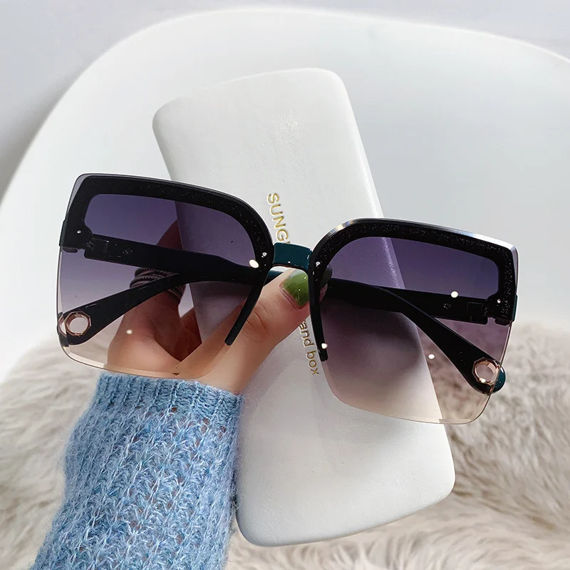 Übergroße Sonnenbrille für Dam – Vintage Fashion Female Bewertung und Preis