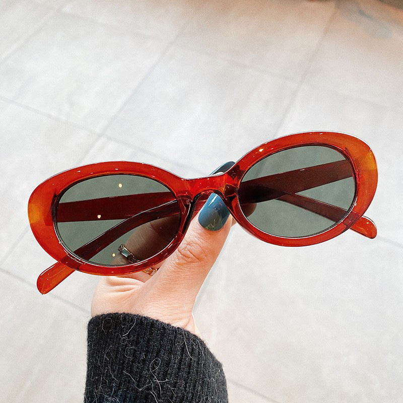 Vintage Kleine Ovale Sonnenbri – Vintage Fashion Y2K Bewertung und Preis