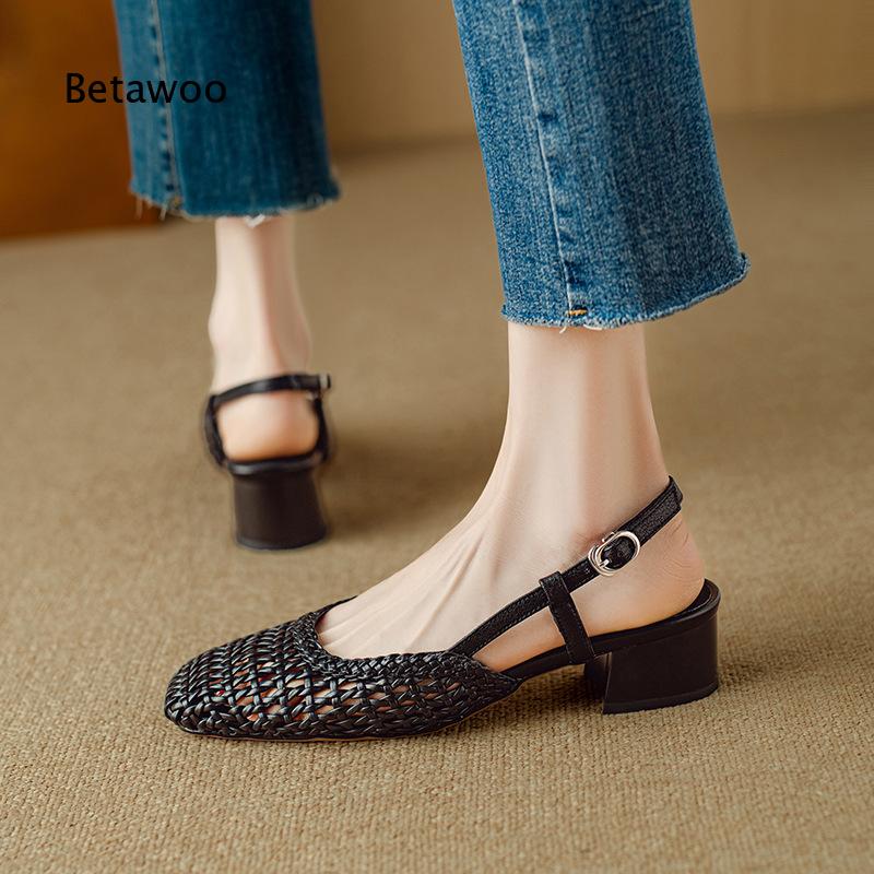 2026 Damen Sandalen mit eckige – Vintage Fashion Dress Bewertung und Preis