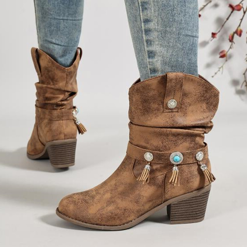 Luxuriöse 2026 Vintage Cowboy- – Vintage Fashion Female Bewertung und Preis